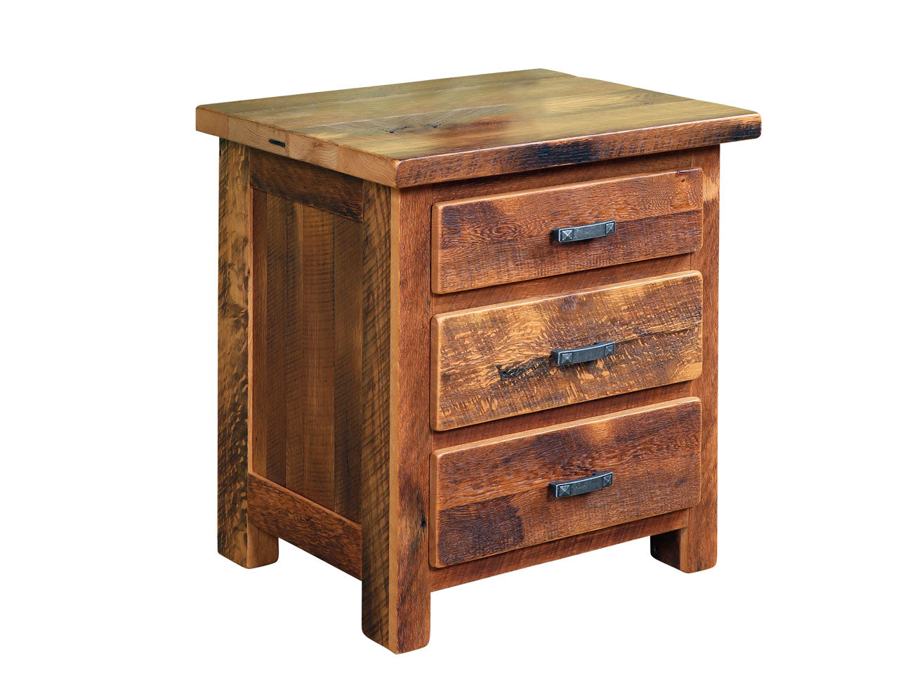 Rustic Nightstands Farmhouse Rustic Barnwood Nightstand | Amish Made Solid Wood Furniture ...