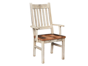 Farmingdale Farmhouse Barn Wood Arm Chair 