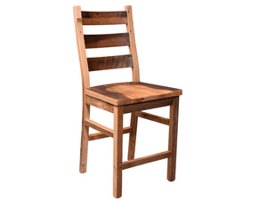 Ladderback Barnwood Bar Pub Chair