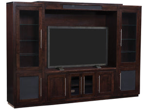 Metro Cottage NY Entertainment Center With Rustic Options