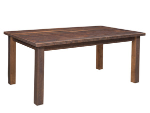 rockport rustic barnwood amish table