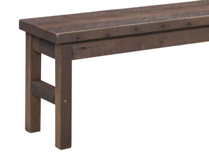 rockport oxford reclaimed dining bench closeup