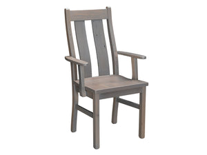 Salina Smooth Barnwood Arm Chair
