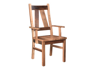 Valencia Reclaimed Amish Barnwood Arm Chair 